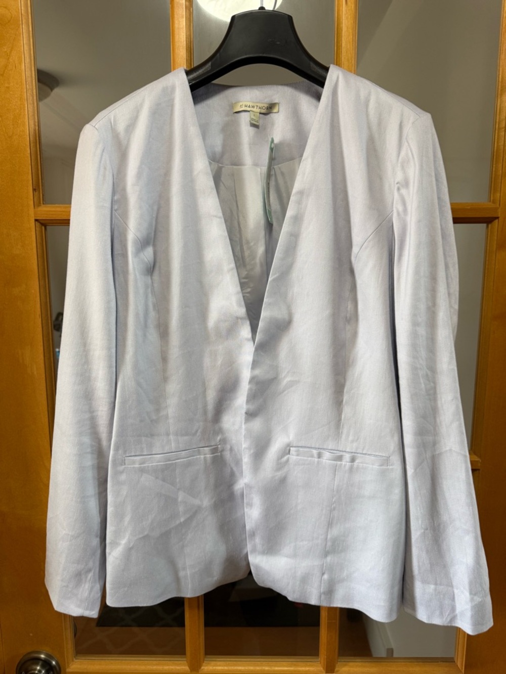 41 Hawthorn Light Blue Open-Front Blazer